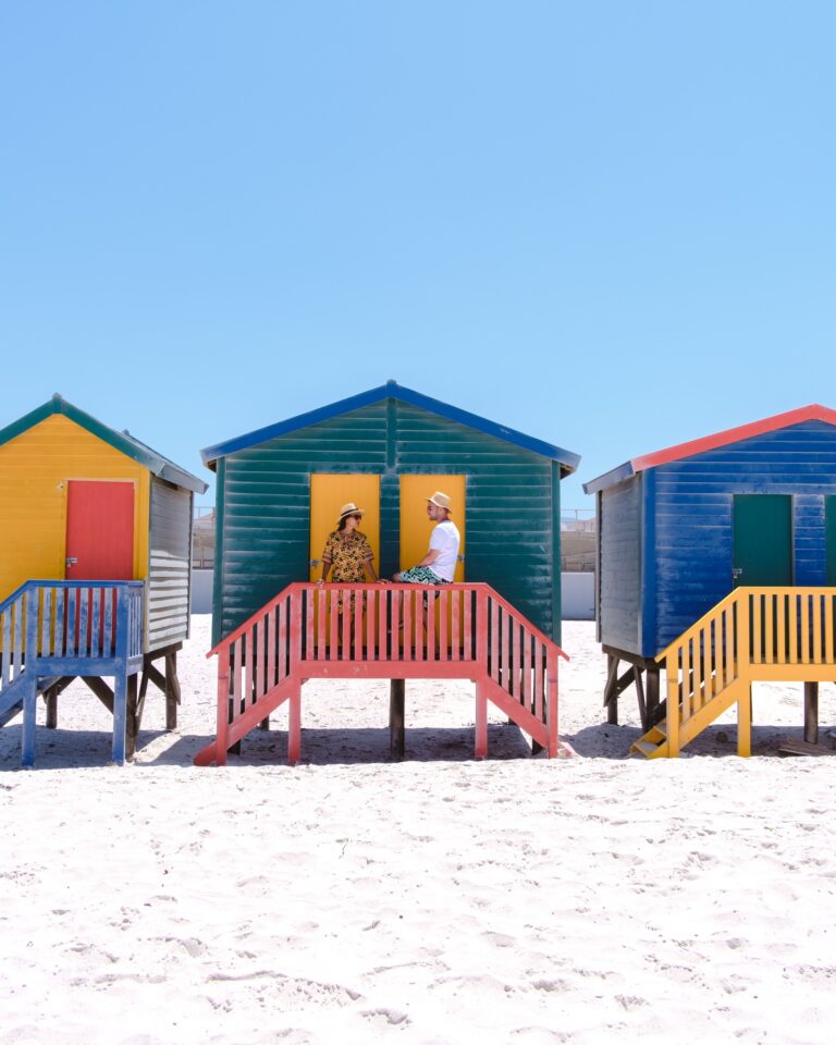 beach house at Muizenberg Cape Town, beach huts, Muizenberg, Cape Town, False Bay, South Africa