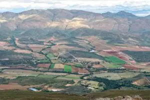 Landscape in Matjies River Valley as from the Swartberg Pass