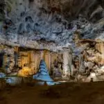 Stalagmites and stalactites in the Cango Caves near Oudthoorn