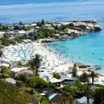 Beautiful Clifton beach at Camps Bay in Cape Town-South Africa