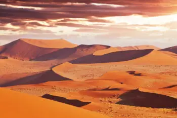 Sand dunes in Namib desert